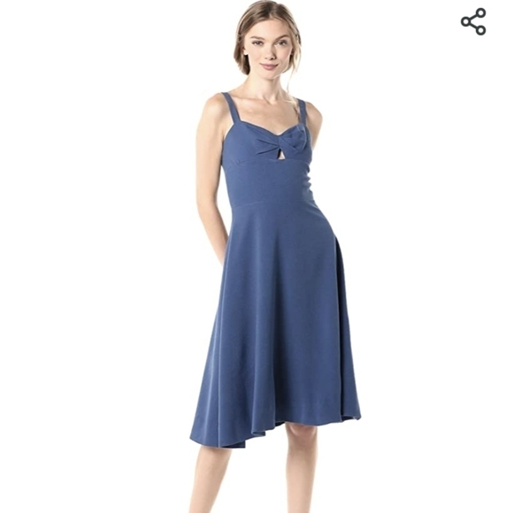 DRESS THE POPULATION bianca sweetheart retro dress blue - Picture 4 of 15